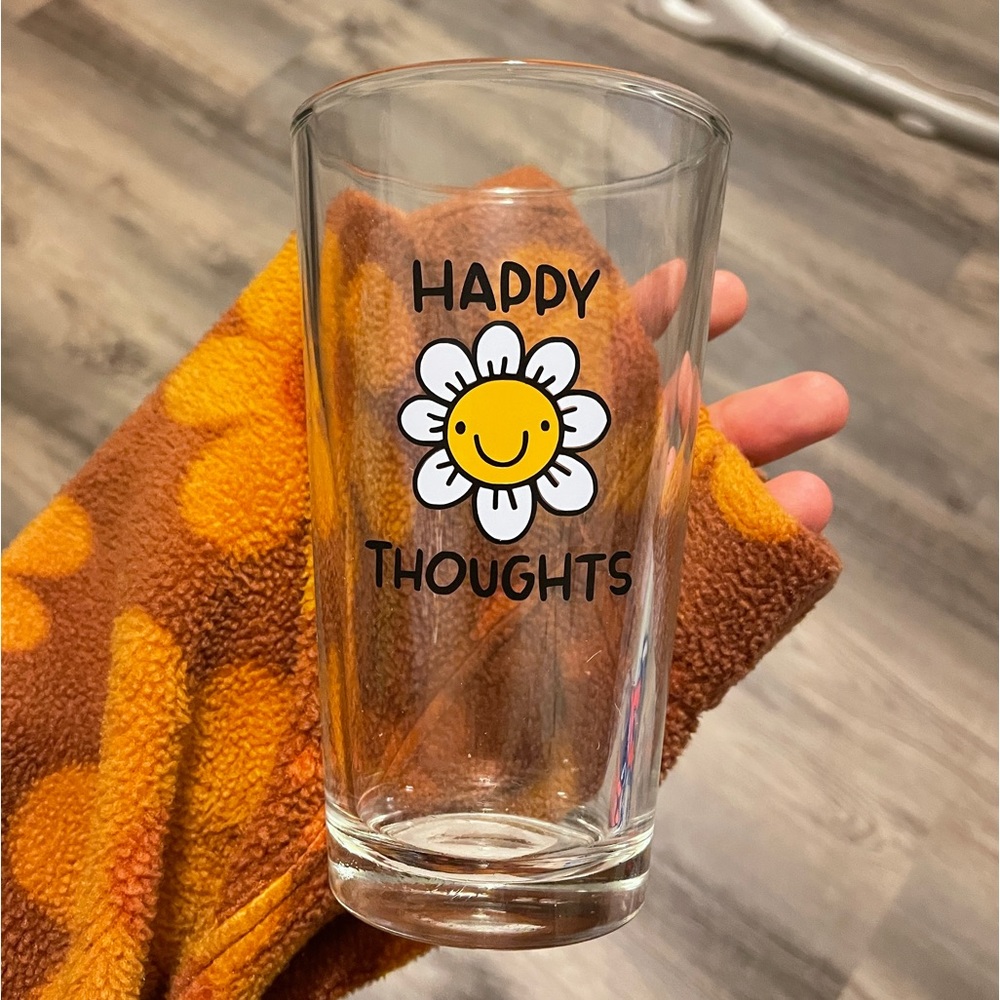 🌼SET OF 3- Handmade Pint Glass🌼